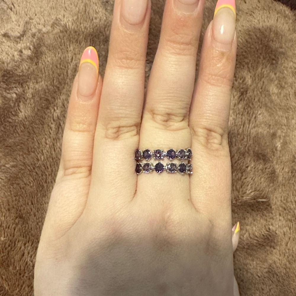 Stunning Amethyst Band Ring